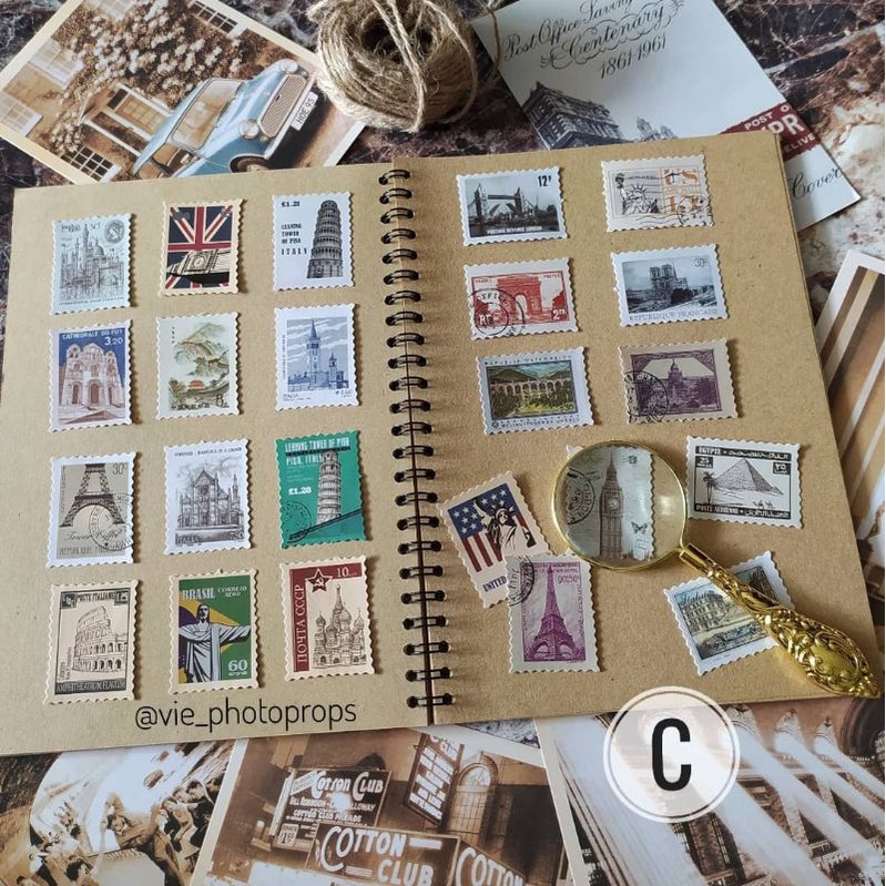 

Replika / Fake Perangko C (10pcs/set) Props Foto Properti Fotografi