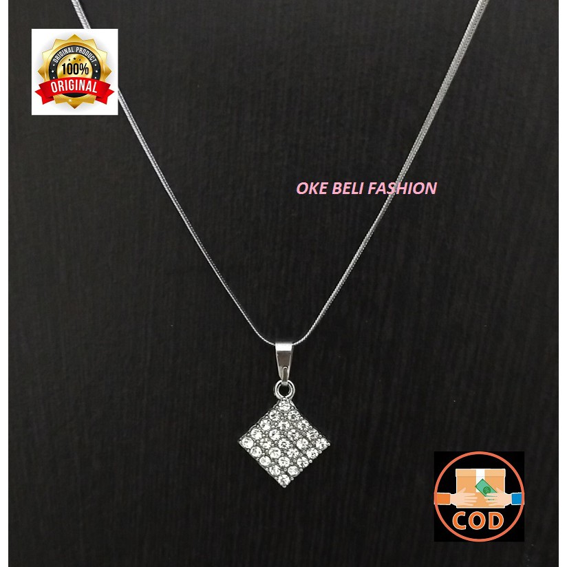 TRENDY Accesories kalung liontin fashion wanita real pick 100% anti karat awet dan tahan lama