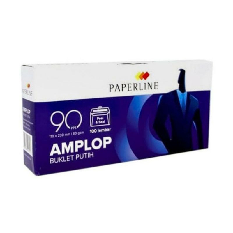 Amplop Putih Polos Paperline 90 - 100 Lembar