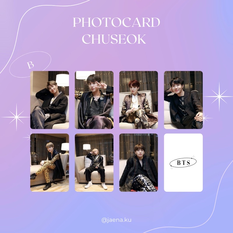 [BTS] PHOTOCARD BTS CHUSEOK VER. ‼️BACA DESKRIPSI‼️