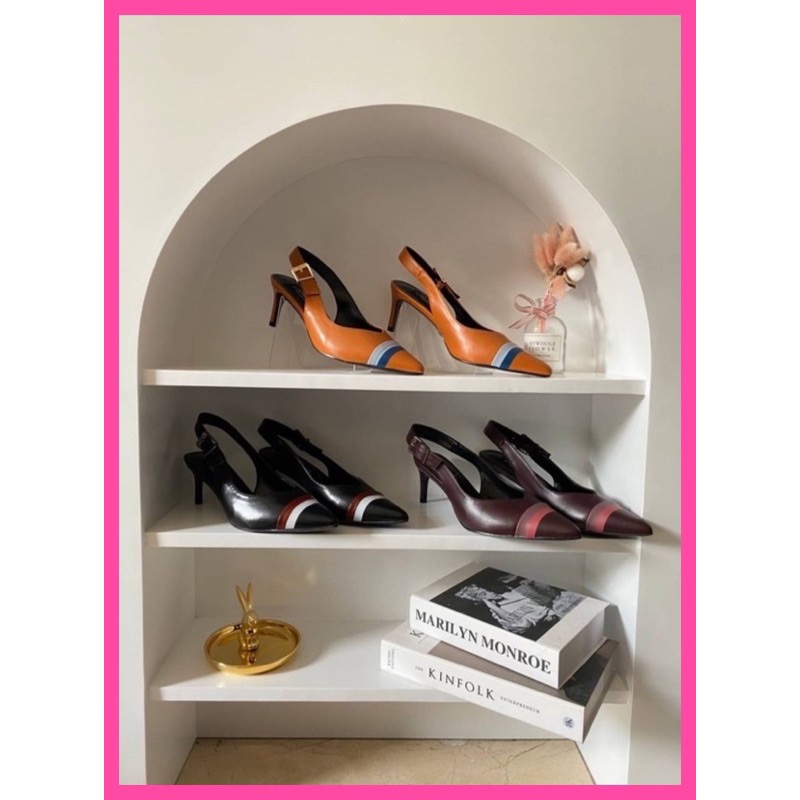 CHARLES AND KEITH - 406 (SEPATU HAK TALI) WANITA