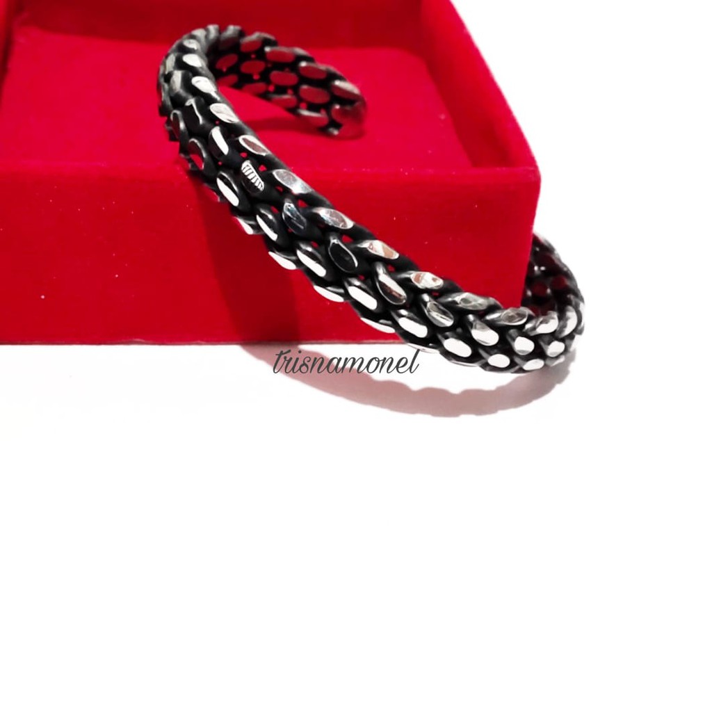 GELANG MONEL ASLI MOTIF PAPUA ANYAMAN 6