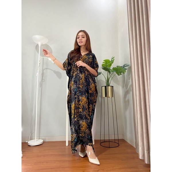 KAFTAN RAYON TANGAN PENDEK RAYON PREMIUM TEBAL TIDAK NERAWANG