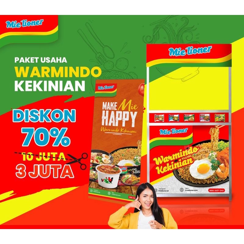 Jual Paket Usaha Warmindo Kekinian Mielioner Paket Jutawan Indonesia