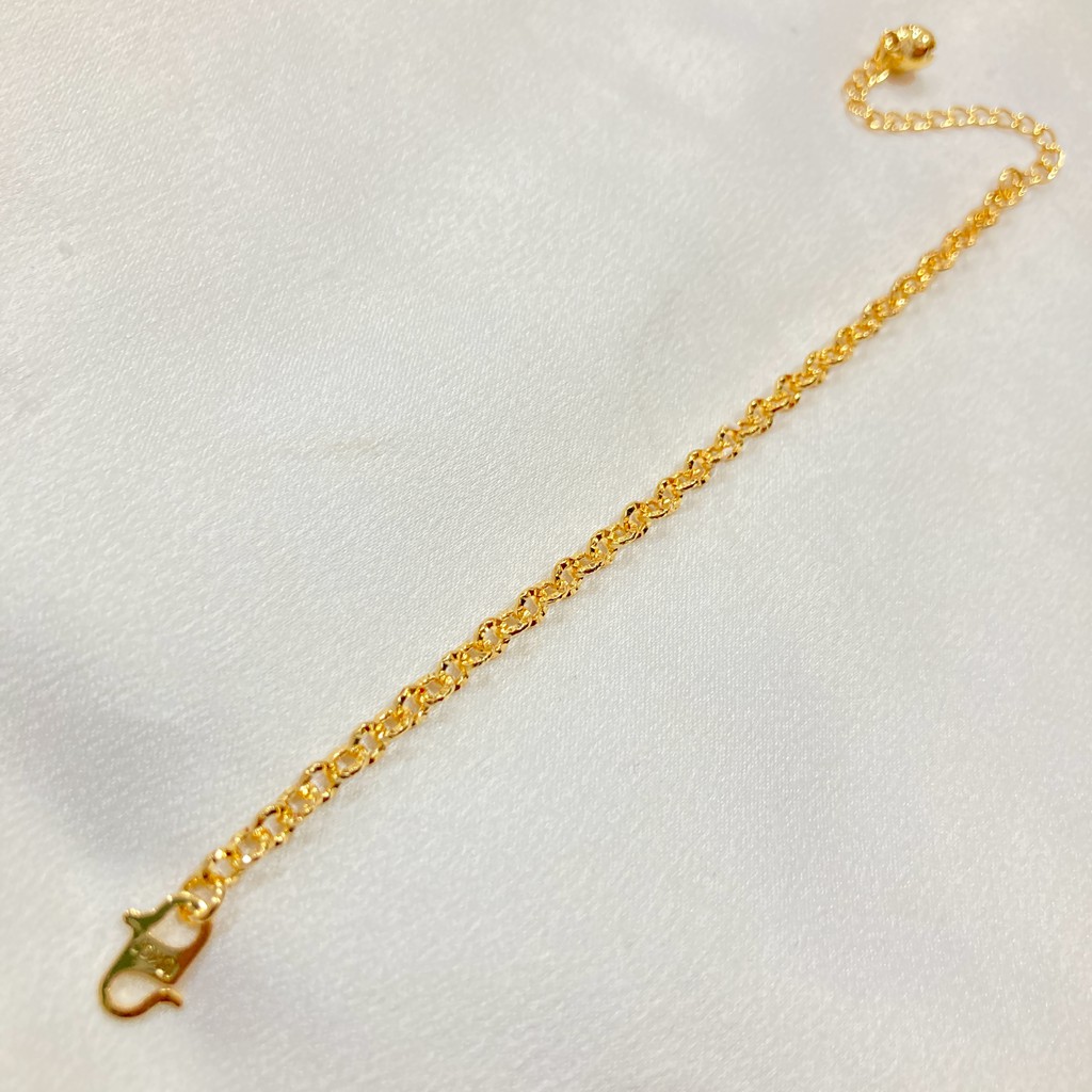 Gelang Anak Rantai / Jurai Perhiasan Lapis Emas Gelang Tangan