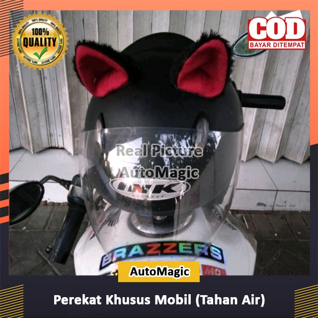 paket usaha Helm Telinga Kucing [Universal] - Helm Kuping Kucing Harga isi 2 pics Bulu Import Korea 