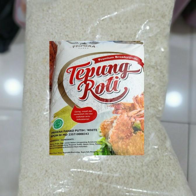 

Tepung Roti Crumbs Primera Panko Putih Kasar 1kg Repack MURAH