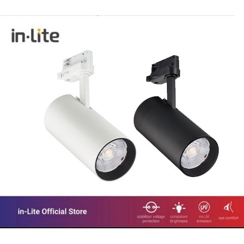 Lampu LED Tracklight In-lite 12w lampu sorot spotlight rel