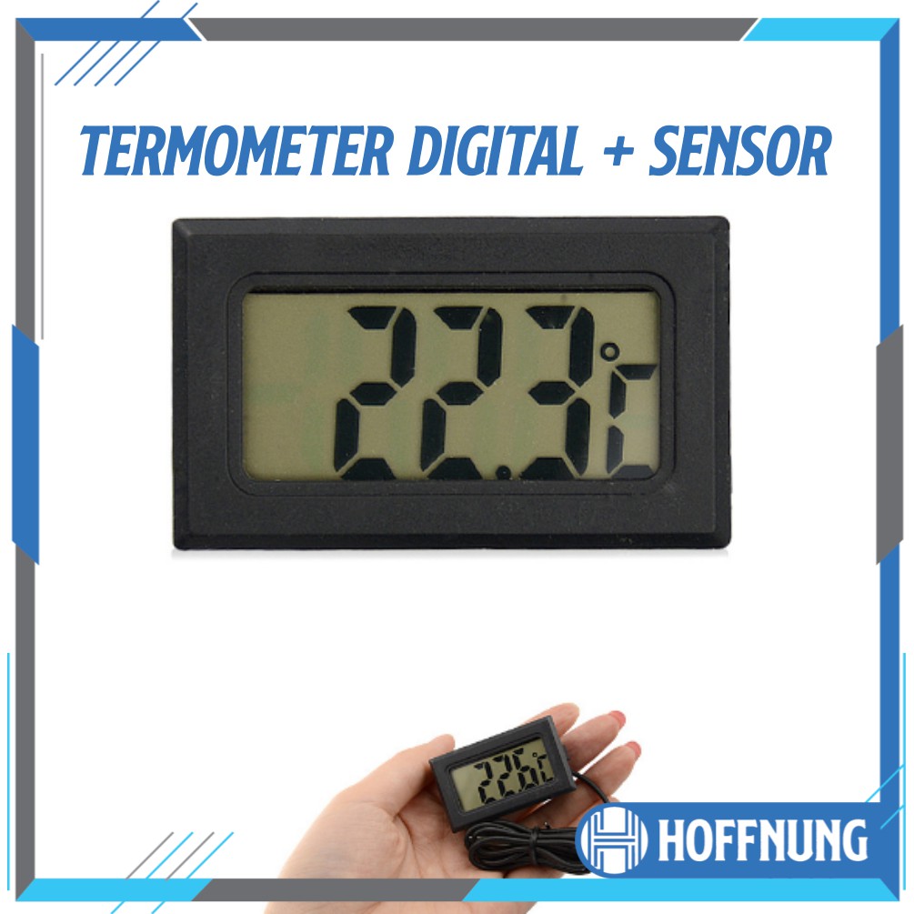 Thermometer Digital + Kabel Sensor Waterproof Probe Termometer Suhu