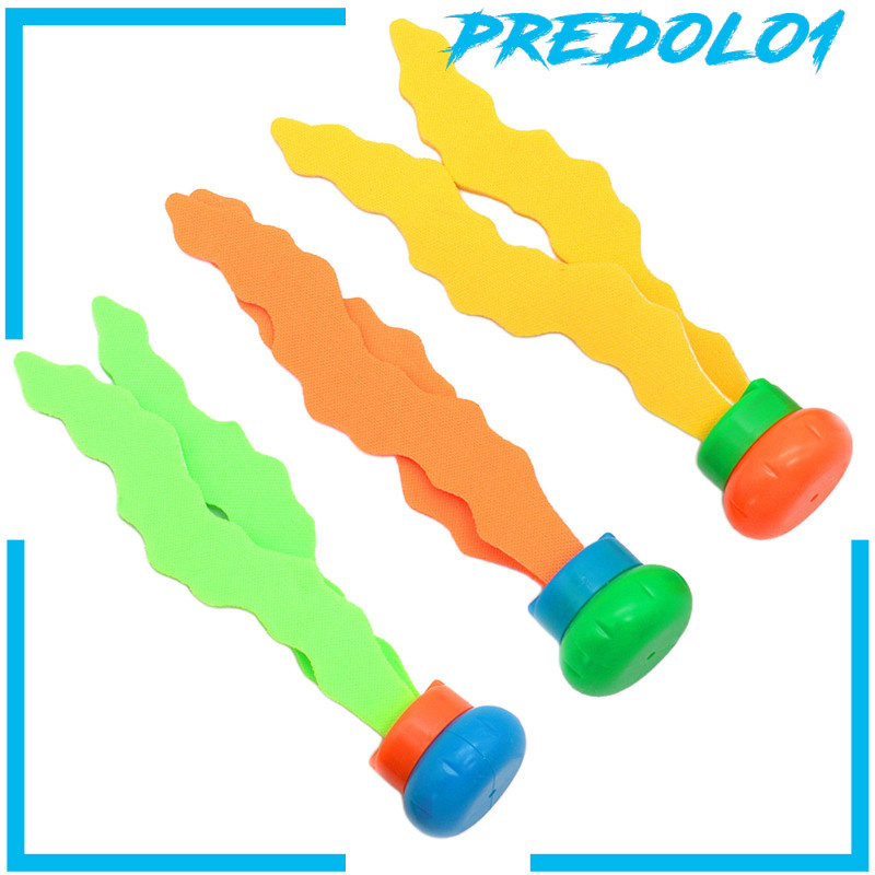 [PREDOLO1]3pcs Kids Plants Diving Toy Sea Plant Summer Sinking Swimming for Children