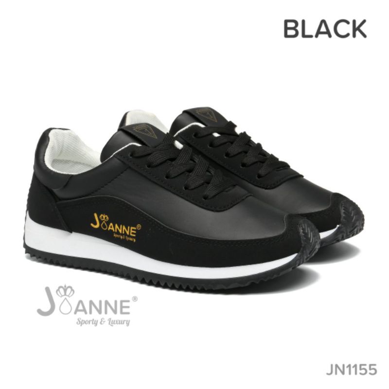 RESTOCK [JOANNE] Sepatu Sporty Sneakers Shoes JN1155-BLACK