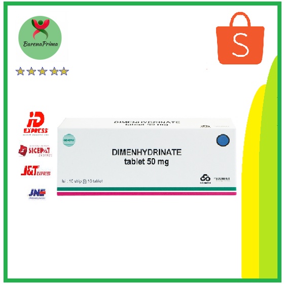 Dimenhydrinate Dimenhydrinat 50 mg box 100 Tab