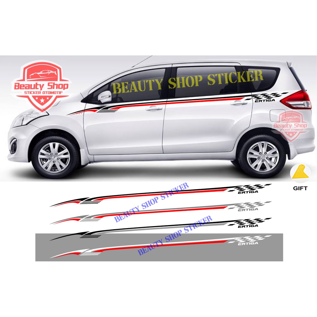 sticker stiker mobil suzuki ertiga all new ertiga list stripe body cutting stiker