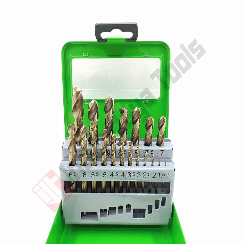 RYU 19 PCS Mata Bor Besi Set 19 Pcs HSS COBALT - Mata Bor Stainless