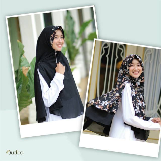 KHIMAR MOTIF 2 LAYER/FREYA KHIMAR ORIGINAL BY AUDINA/KHIMAR BOLAK BALIK