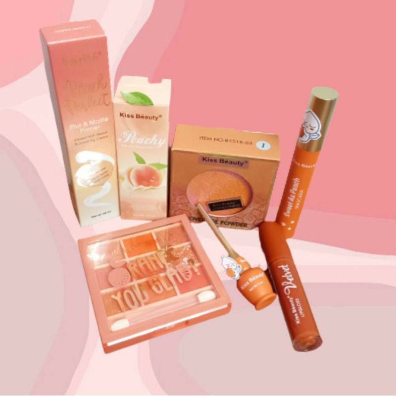 PAKET MAKE UP PEACH 7 IN 1
