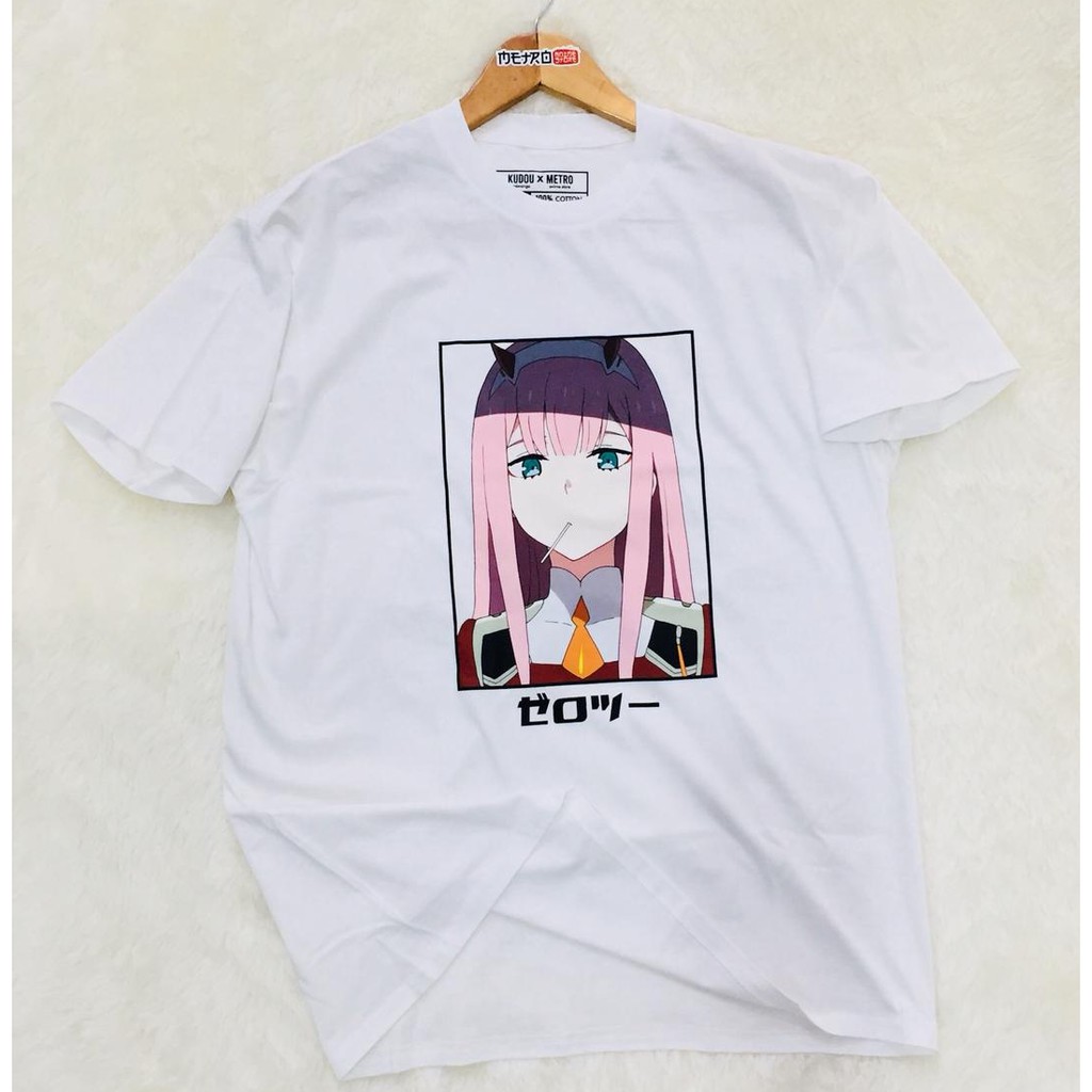 Tshirt Darling In the Franxx Waifu White Anime Manga Zero Two Premium