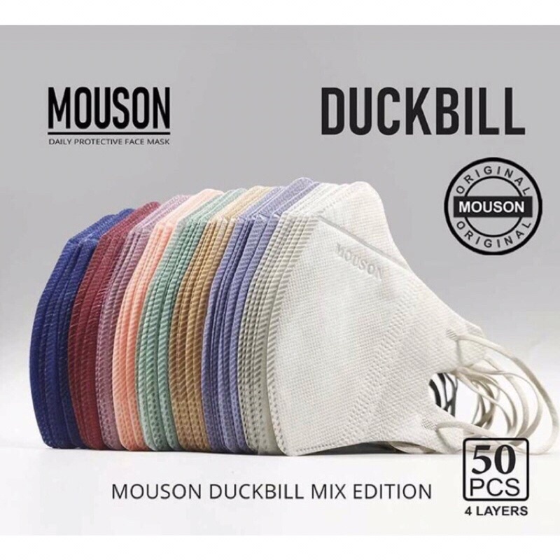 MASKER DUCKBILL MOUSON 4PLy/DUCKBILL MOUSON (50PCS)