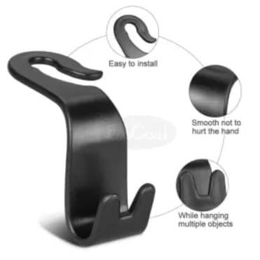 LJ Car Headrest Hook Hanger Holder Gantungan Barang Mobil Multifungsi