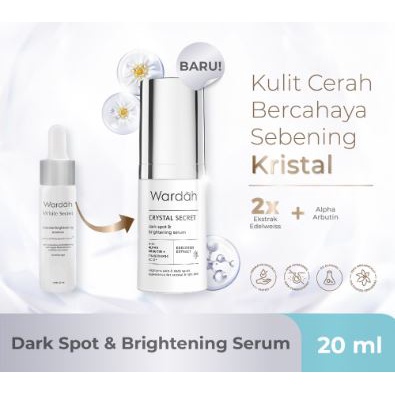 Wardah Crystal Secret Dark Spot &amp; Brightening Serum / White Secret Intense Brightening Essence 20ml