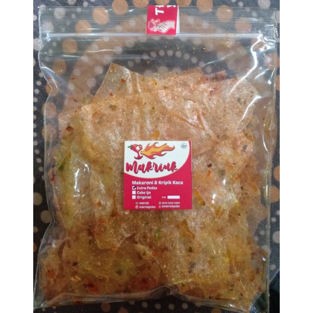 

KRIPIK KACA PEDAS DAUN JERUK/ ORIGINAL/ CABE IJO