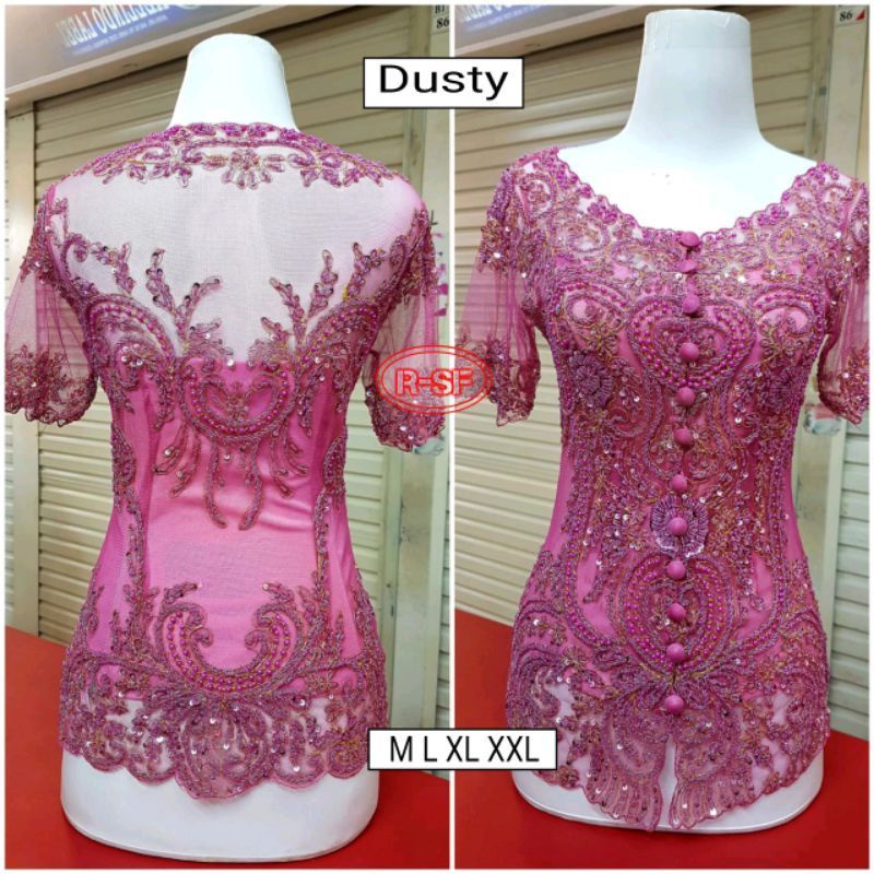 KEBAYA PAYET ORI /KEBAYA PAYET LENGAN PENDEK/KEBAYA PAYET MEWAH