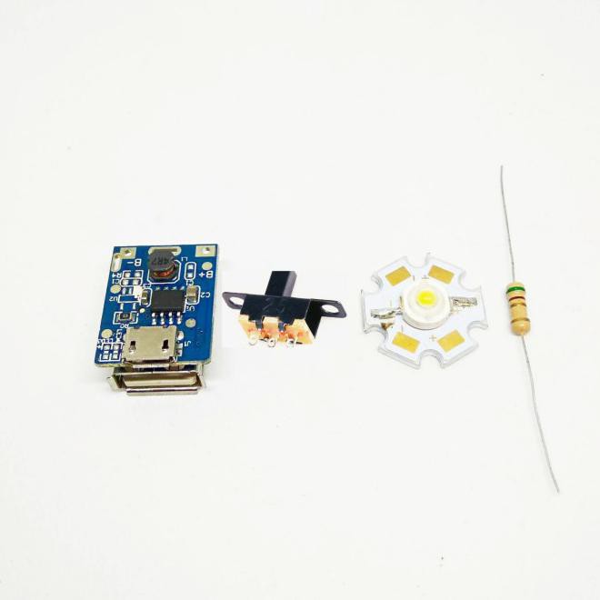 Z8EM PAKET 5 IN 1 MODUL KIT POWERBANK PANEL SURYA / SOLAR CELL DIY - KIT ONLY FA2K