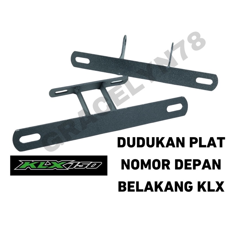 paket breket dudukan plat nomor Depan + BELAKANG KLX 150 KLX CRF 150 CRF150 ANTI GOYANG