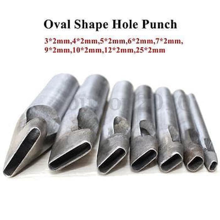 Plong Oval 4mm x 8mm - Punch Hole Leather Oval