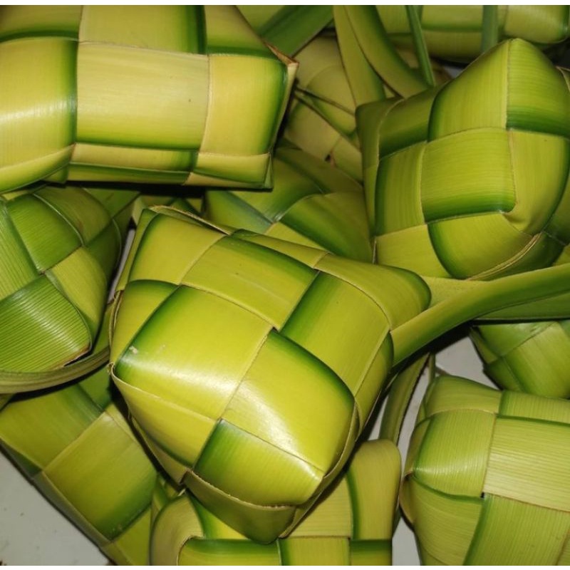 

cangkang ketupat dan janur kelapa