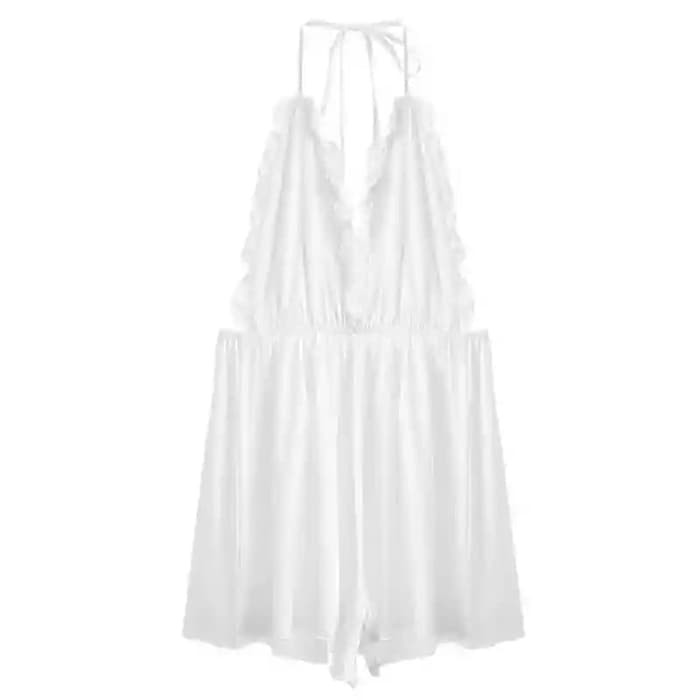 d1976 Baju Haram Cewe Bikini Lingery Lingerie Lingeri Lingeria Lengerie Lingery Sexy Wanita Dewasa Hot Binal Jumbo Big All Size Oversize Sexy Murah Jumbo M L XL 2XL OFL-F150-Putih