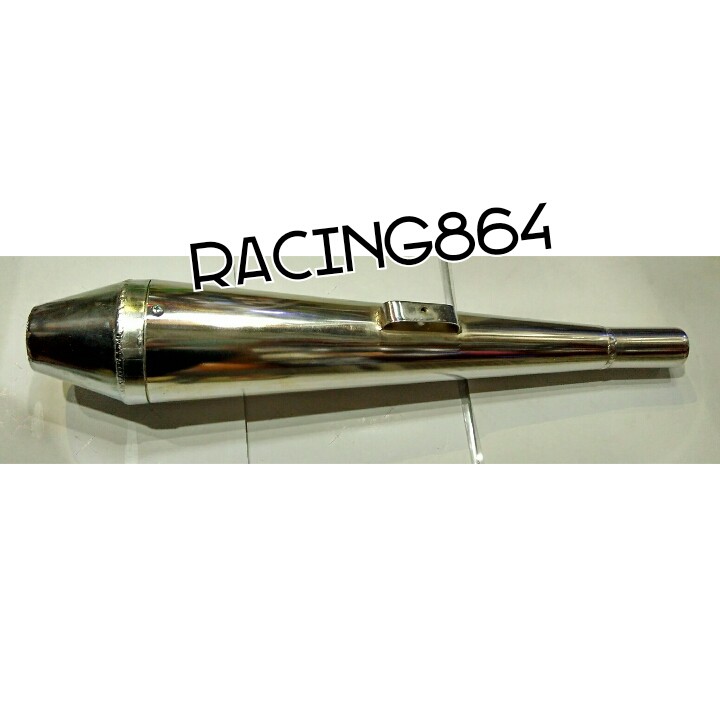 Slincer Knalpot Jap Style , Cafe Racer ,Vintage chrome BASS ADEM JAPSTYLE CAFERACER BRATSTYLE