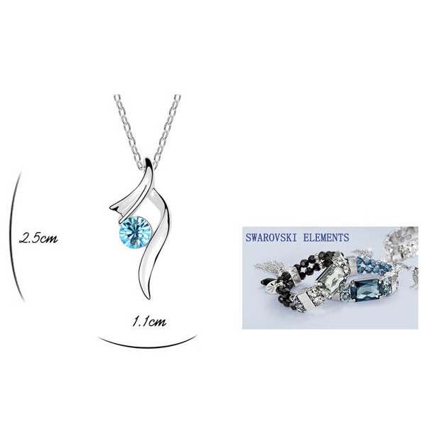 SET PERHIASAN TITANIUM Wanita Kalung Anting Tusuk Gelang Wanita Swarovski Austrian Elements PX250