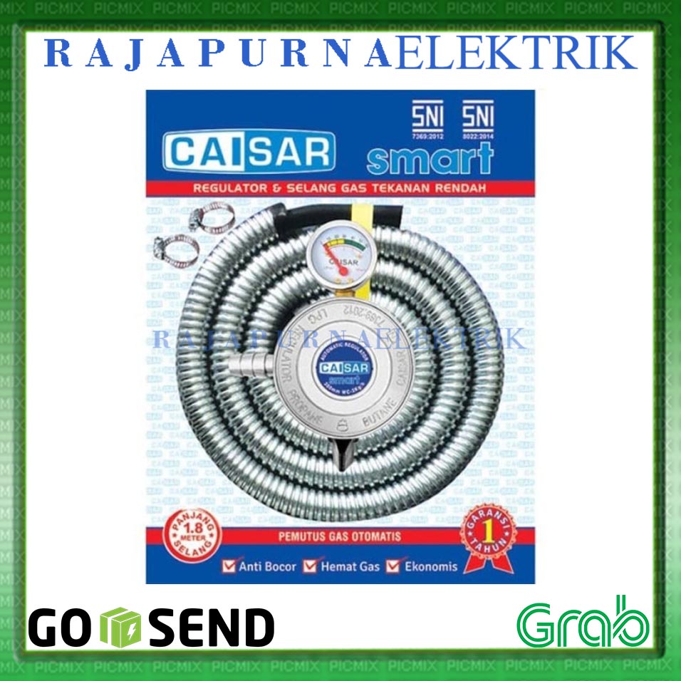 Selang paket gas CAISAR / selang+regulator gas CAISAR SNI