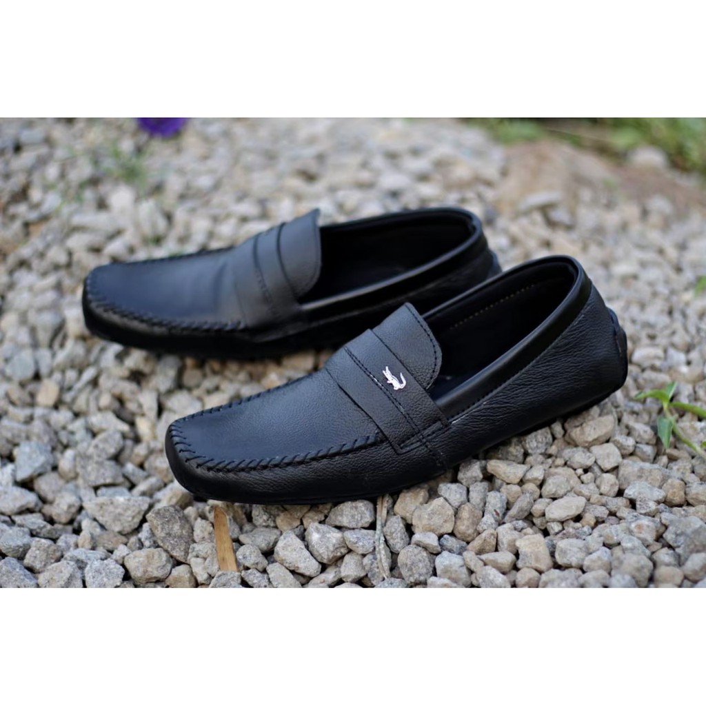 ENOZ X SLIM - Slop Kasual Formal Pria Sepatu Slip On Pansus Cowo Kulit Asli Casual Kerja Formal Santai Murah Terbaru Keren Gaya