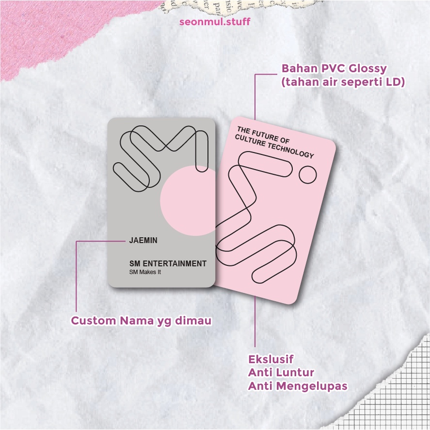 TERMURAH!!! KARTU ID CARD SM ENTERTAINMENT SMTOWN /  KARTU ID EMPLOYEE CARD SM ENTERTAINMENT SMTOWN