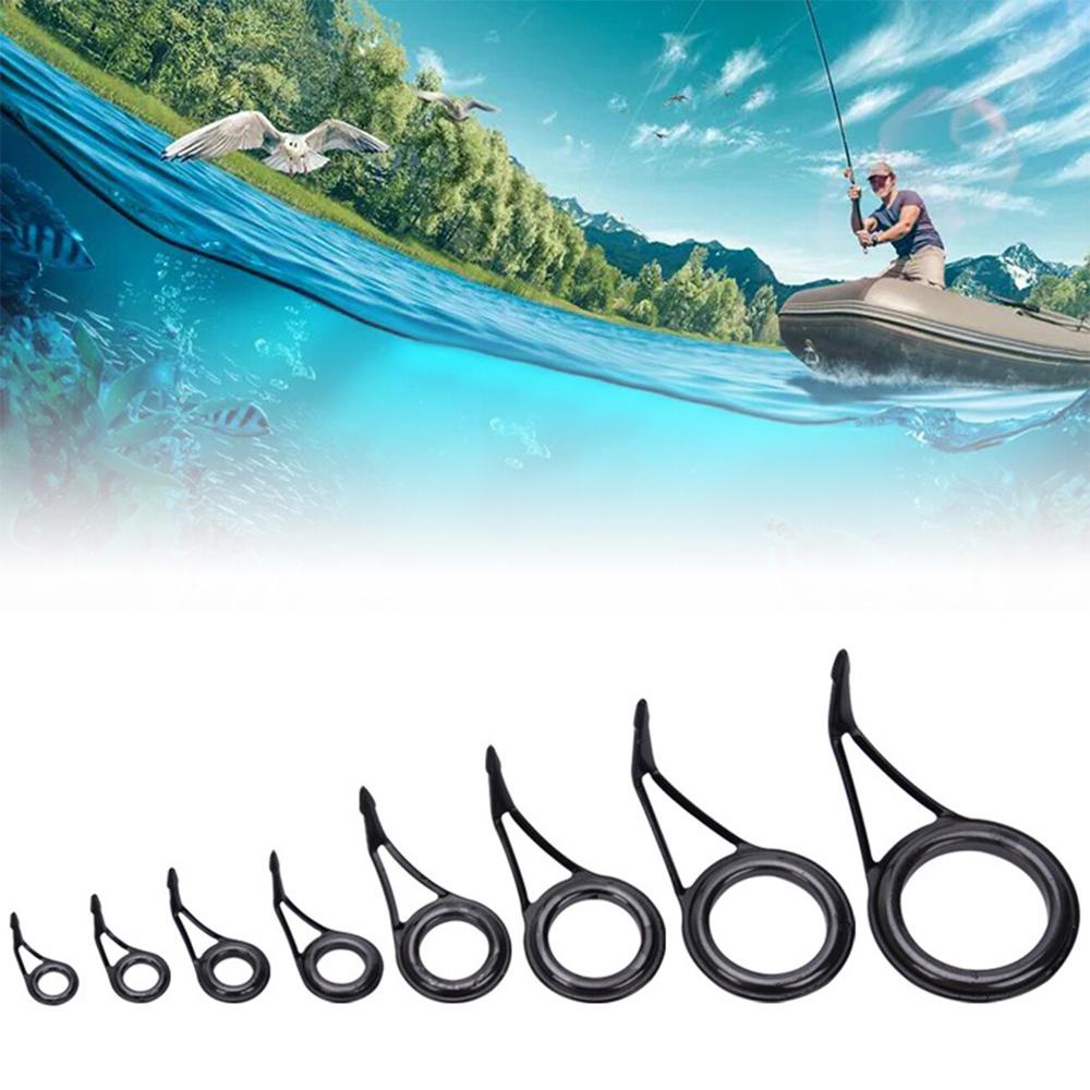 Lanfy Pancing Guide Tip Fishing Tackle Stainless Steel Aksesoris Pancing Kawat Loop