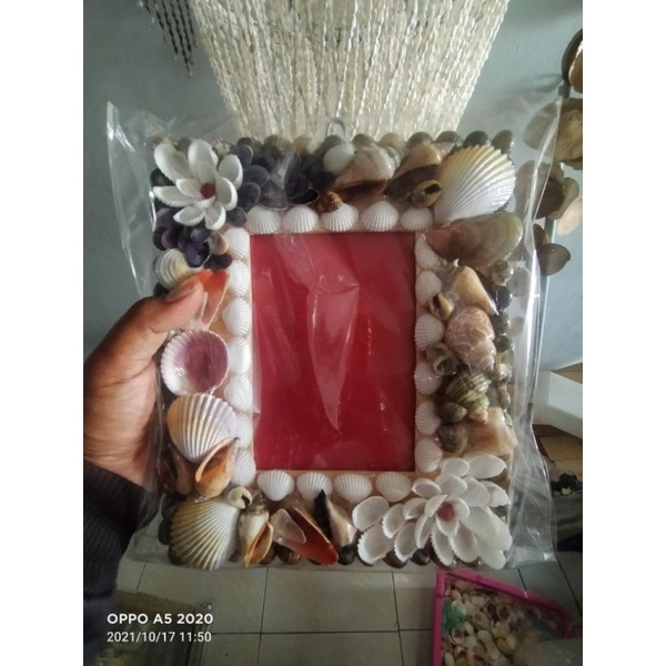 Bingkai Foto 5R/Frame /FIGURA  size 5R design Cangkang Kerang Cantik