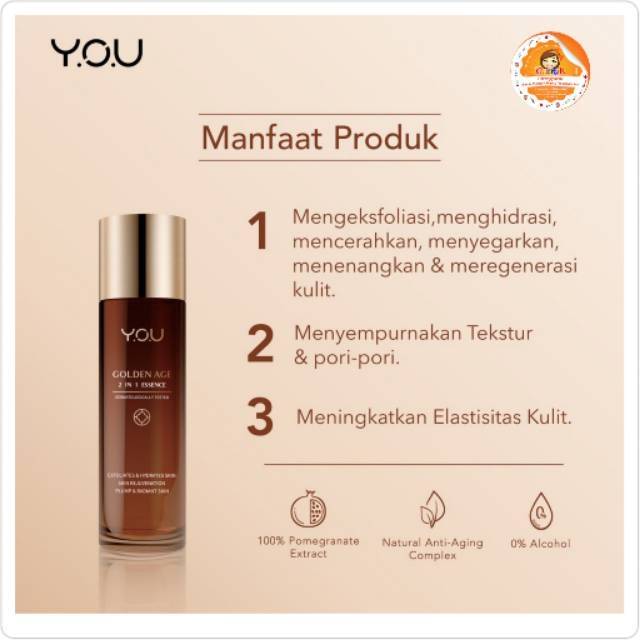 Y.O.U | You Golden Age 2 in 1 Essence 100ml