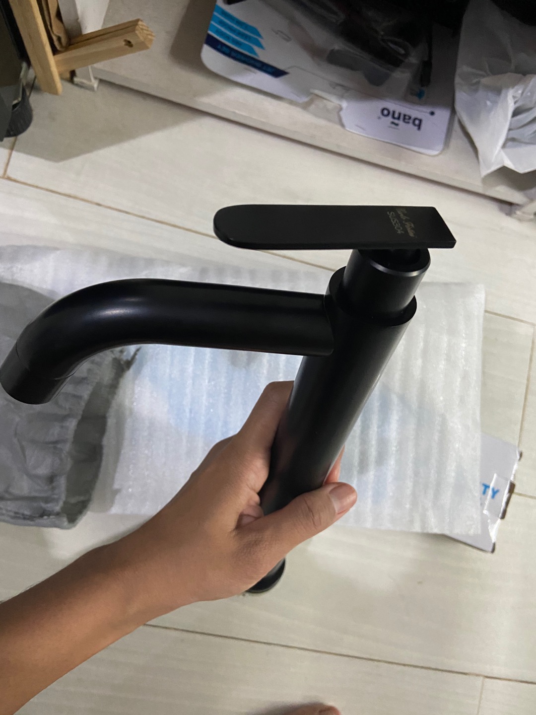 Kran Wastafel Tinggi/kran Wastafel Hitam/kran Cuci Tangan