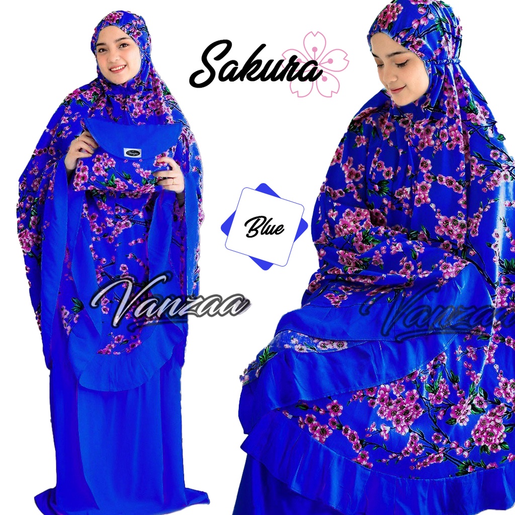 MUKENA BALI SMOKE HANDMADE SAKURA SERUNI AKAR RANTING SUPER JUMBO BY VANZAA 2022