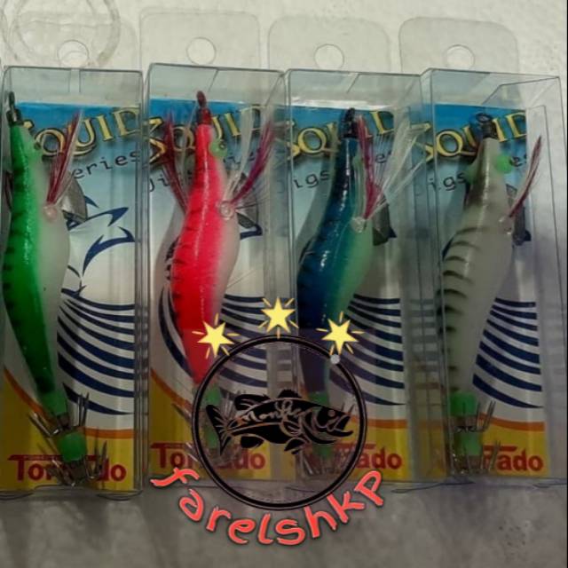 Umpan cumi tornado 1,5mm ukuran kecil