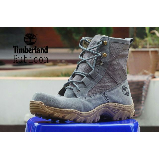 sepatu boot safety ujung besi timberland rubicon abu