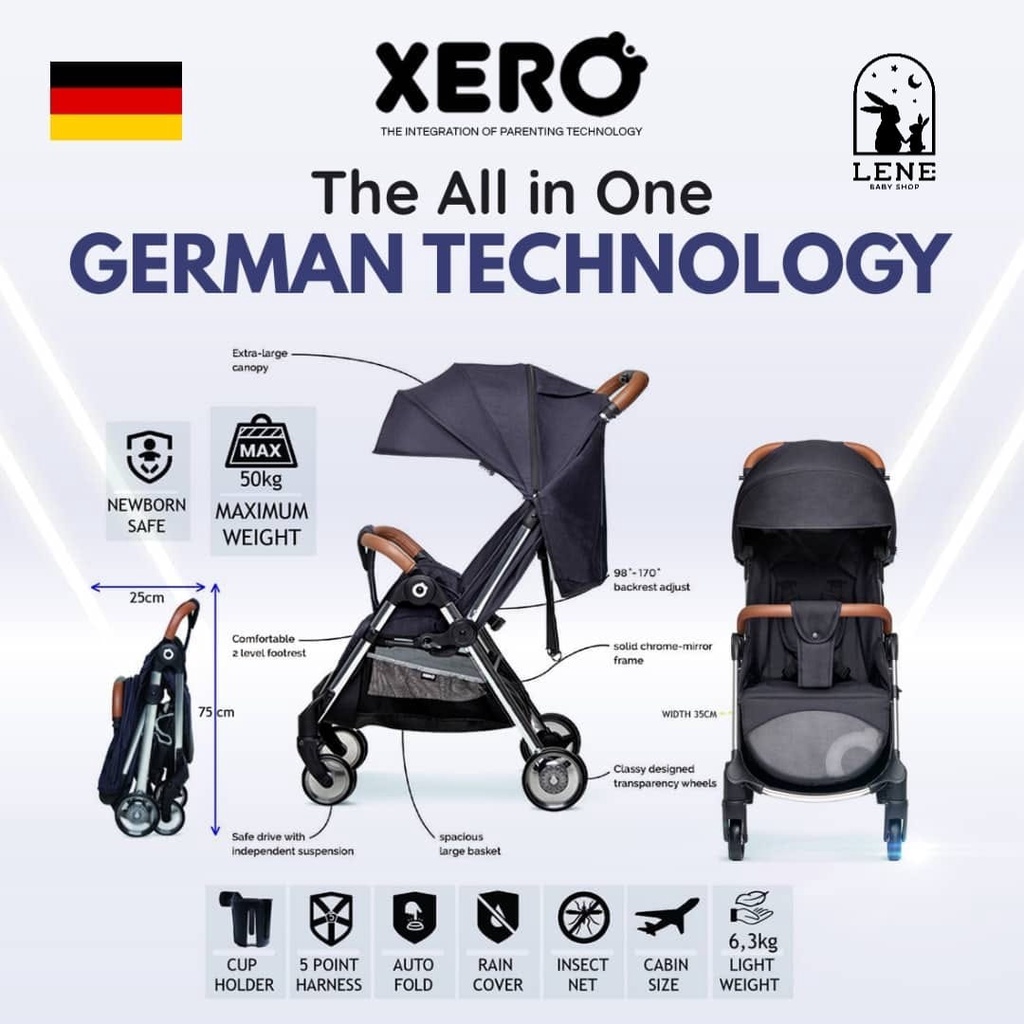 Xero Stroller Auto Fold