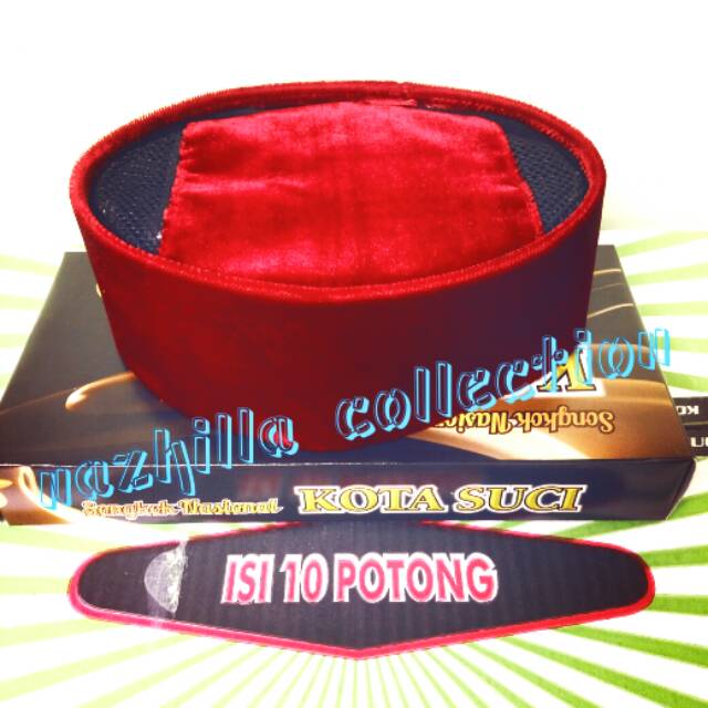Peci betawi / songkok merah betawi