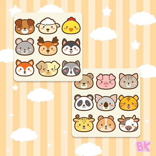 

[BK] Stiker Animal Kawaii Deco Waterproof