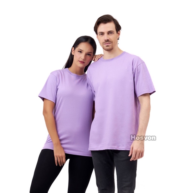 UNGU MUDA Cotton Combed 20s Lengan Pendek (PRIA &amp; WANITA)