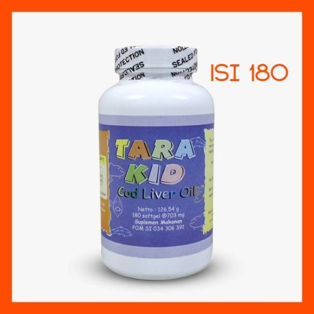 Suplemen TARA KID COD LIVER OIL ISI 180 by Tara Nature 100% ORIGINAL