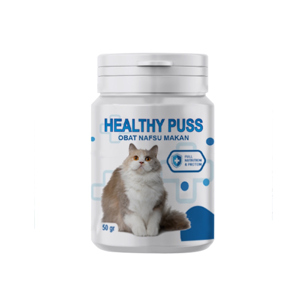 Obat Penambah Nafsu Makan Kucing Healthy Puss Full Nutrition &amp; Protion