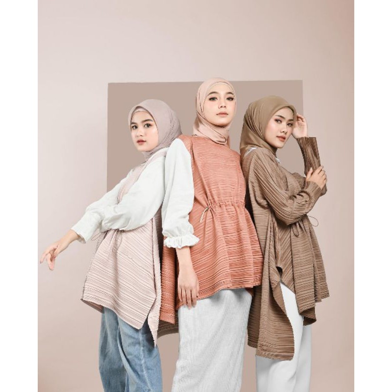 Ashley Longsleeve Brownie dan Sleeveless Coral, Vinetto Outer Maroon, Navy by. Local Id